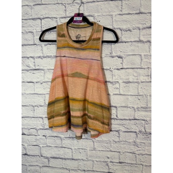 Pilcro Anthropology Tank Top Striped Sleeveless twist Back Top sz XS 1617 - Picture 3 of 8